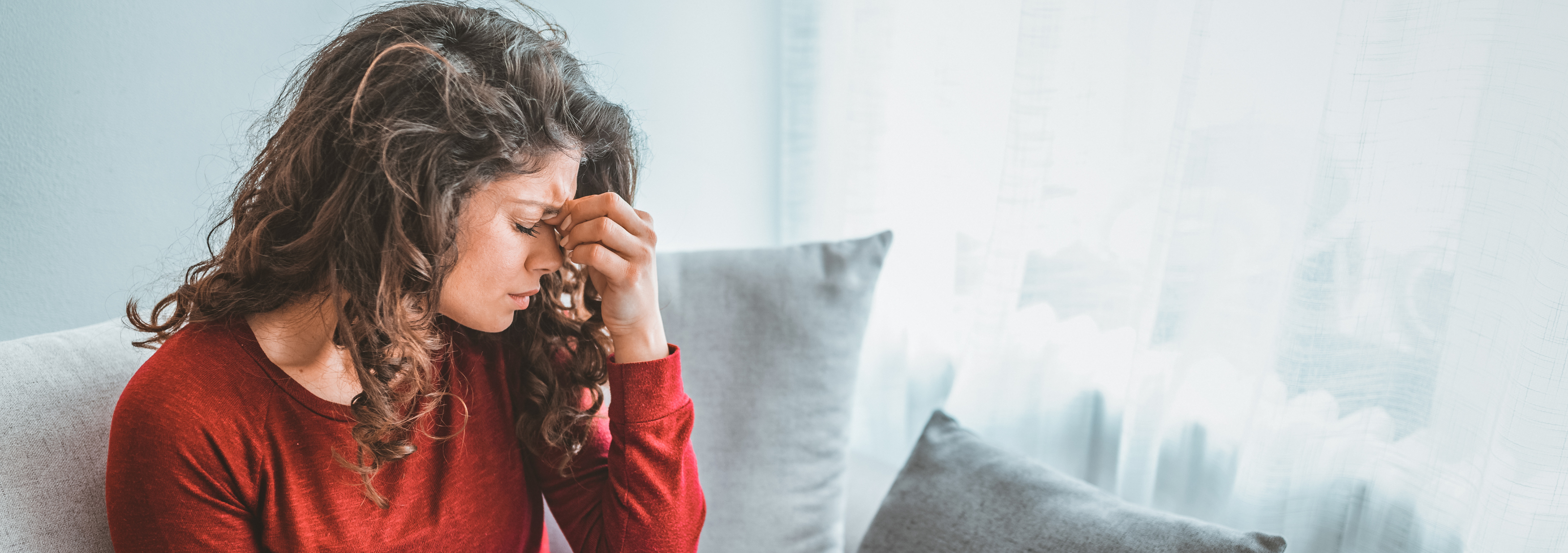 woman with migraine